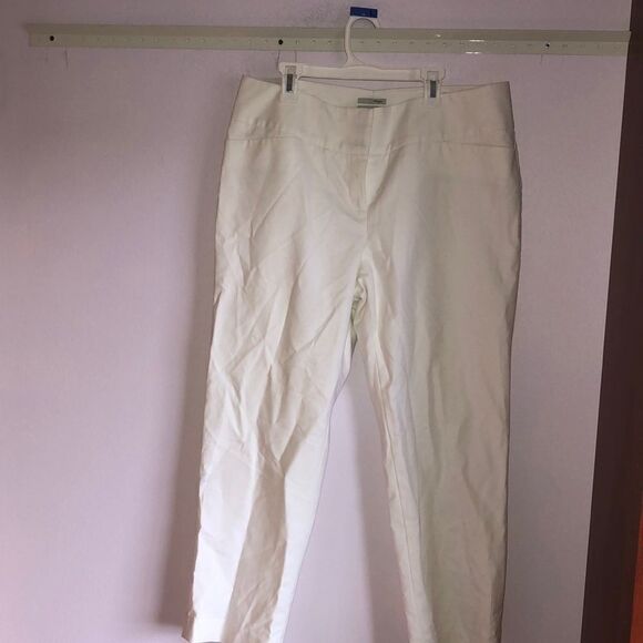 HALOGEN Taylor Fit White Pants￼ - Picture 1 of 6
